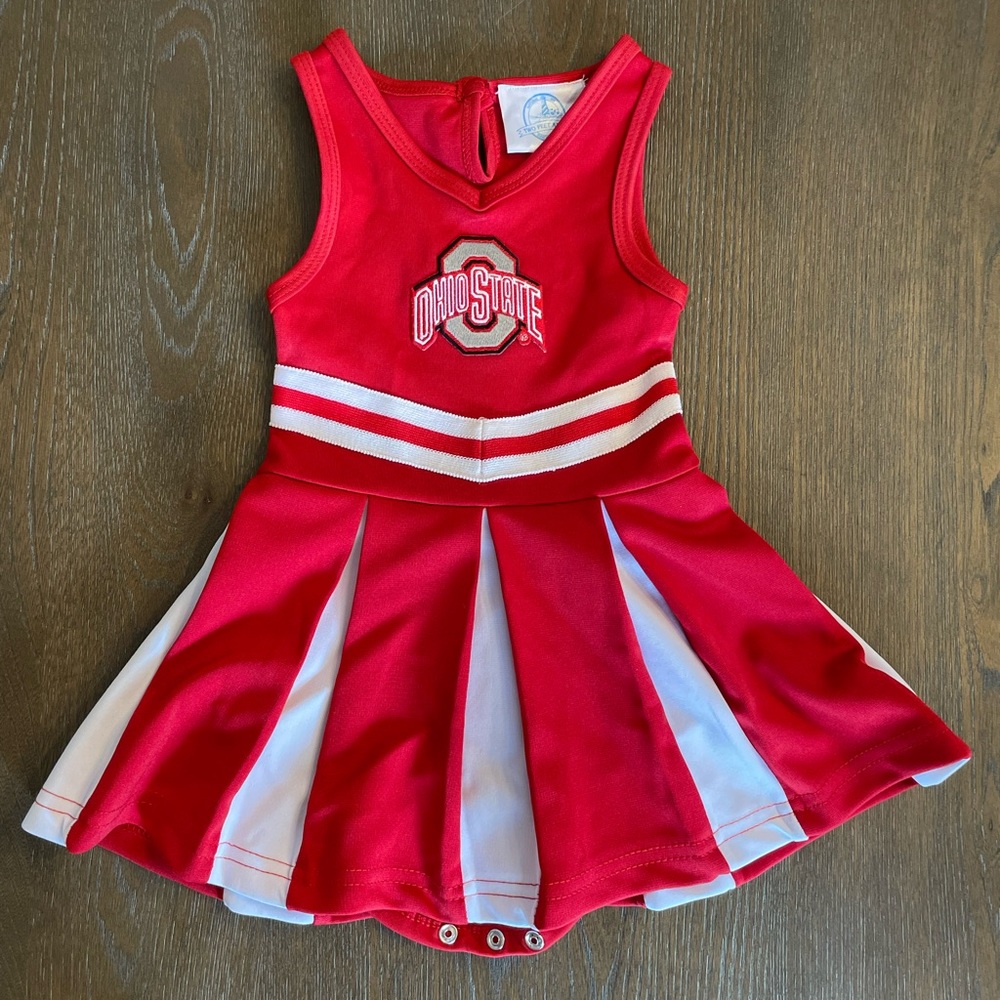 Never Worn Toddler Ohio State Cheerleading Dress (Size 18 Months)